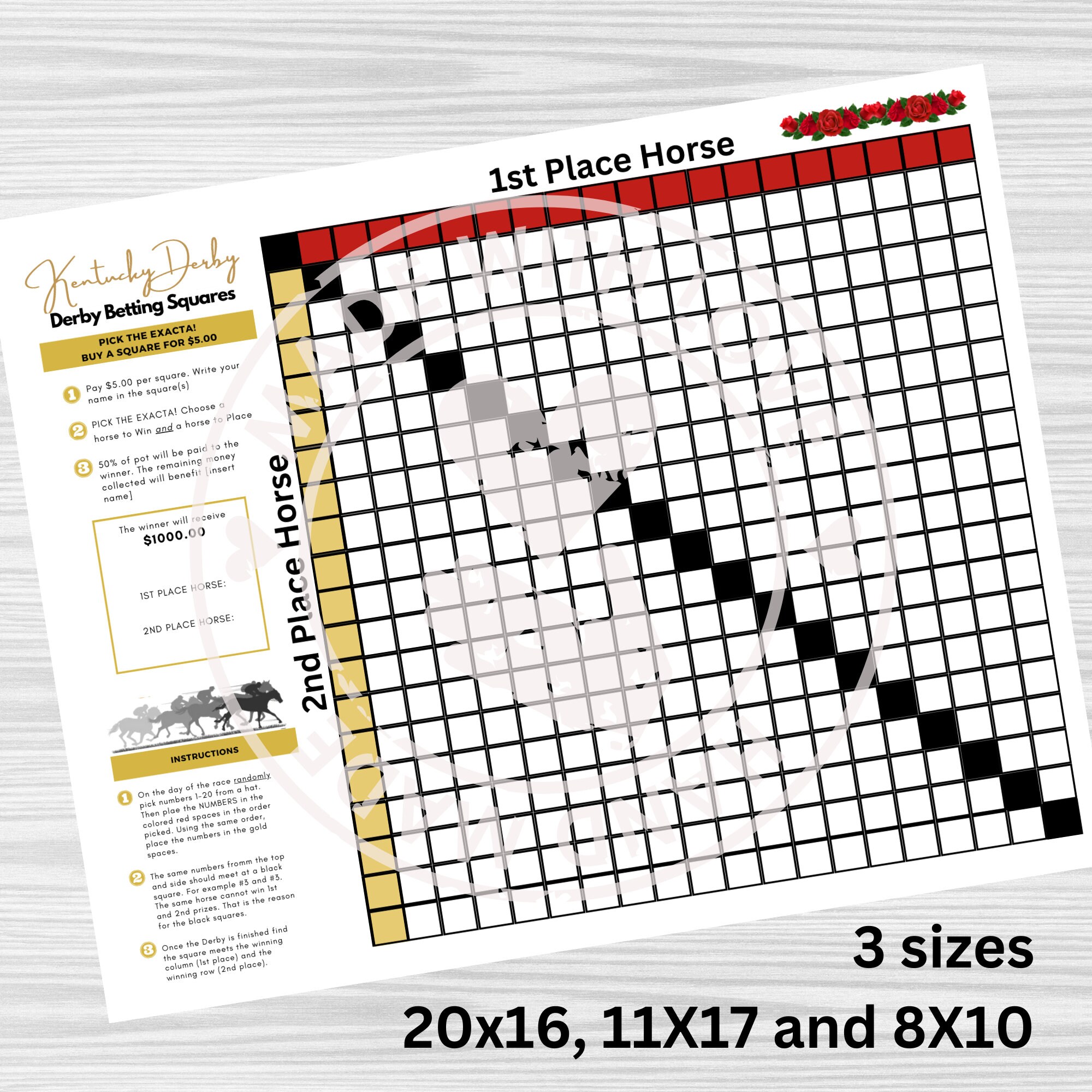 Horse Racing Betting, Pool for Horse Racing, Horse Racing Sheet tgs