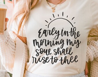 Christian Hymn Shirt, Hymn Lyrics Tshirt, Holy Holy Tshirt, Worship Leader Gift, Men Women Gift