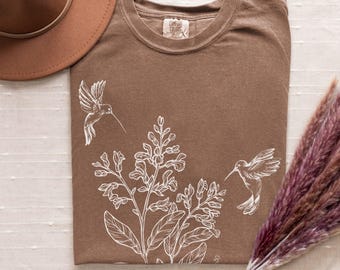 Christian Wildflower Comfort Colors® T-Shirt, Consider the Lilies Bible Verse Tee, Women's Faith Shirt, Jesus Shirt, Christian Baptism Gift