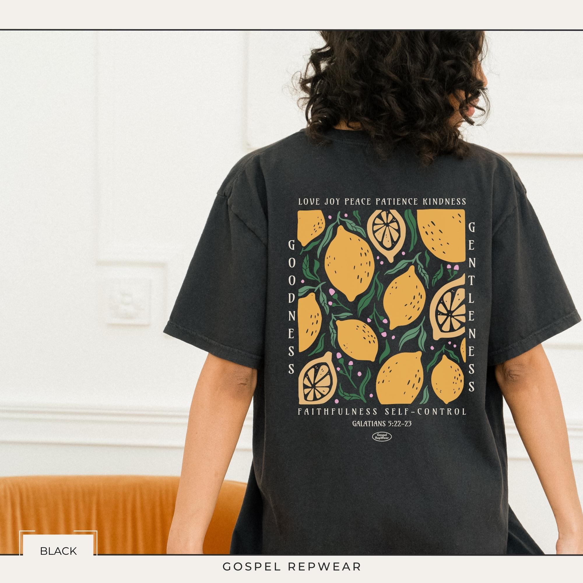 Fruits of the Spirit Lemon Shirt, Comfort Colors Shirt, Christian Women ...