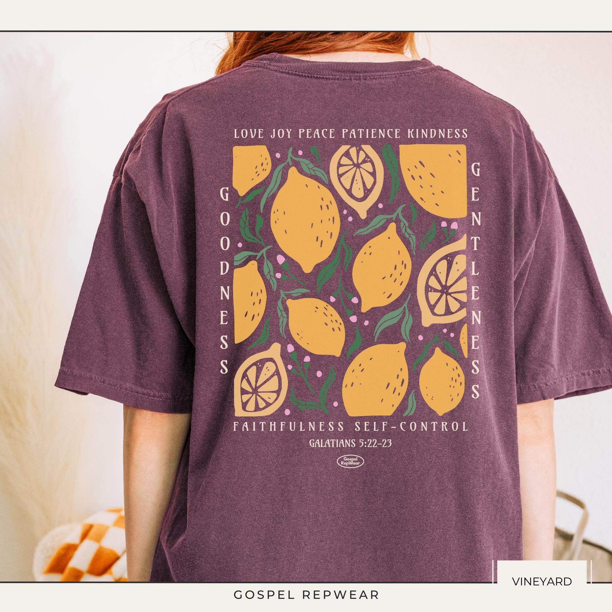 Fruits of the Spirit Lemon Shirt, Comfort Colors Shirt, Christian Women ...