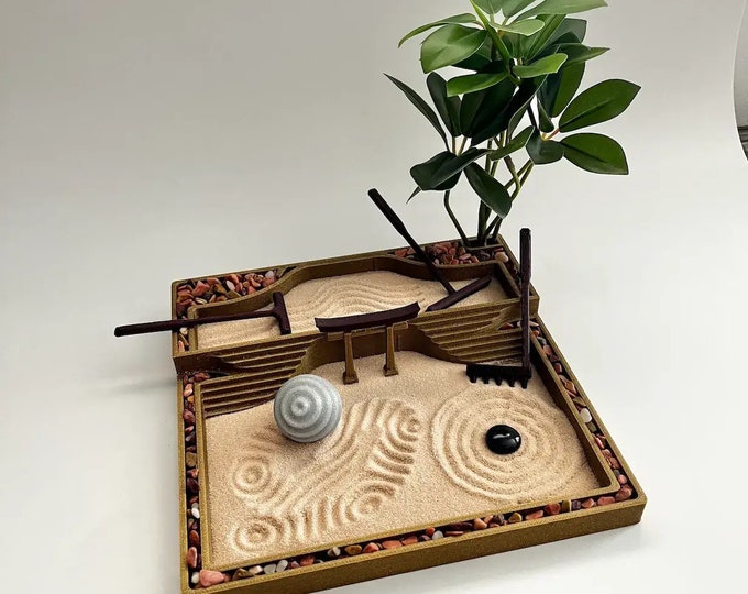 Japanese Zen Garden - Tranquility and Peace - Multi Section // 3D Printed