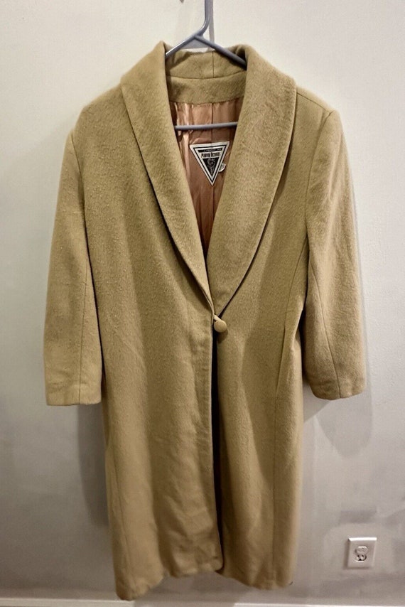 Vintage 100% Cashmere and Silk lined structured ov