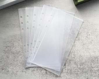 A6 Zipperless Cash Envelopes | Pack of 5 | Frosted or Black