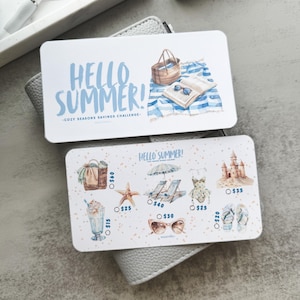 HELLO SUMMER! Cozy Seasons Saving Challenge | A6 Matte Laminated Tracker