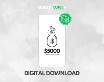 5000 Savings Challenge - Printable - Digital Download