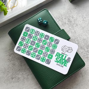 ROLL AND SAVE Spar-Challenge | A6 Matt laminierter Tracker
