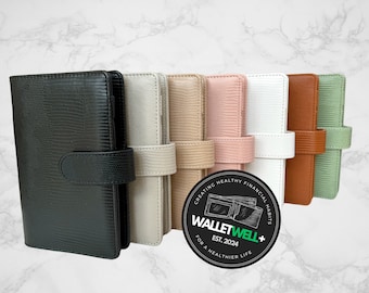 A6 leren cash budget-map | Strandcollectie