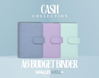 A6 leren cash budget-map | Contante incasso