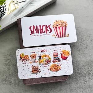 DES COLLATIONS ! Défi d'économies de friandises | Tracker A6 laminé mat