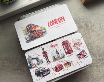 LONDON Travel Savings Challenge | A6 Matte Laminated Tracker