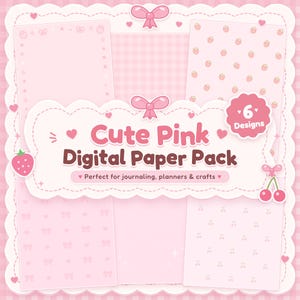 Goodnotes-papier: roze notitiesjablonen, pastelkleurig digitaal notitieboekpapier voor digitale planners en dagboeken, digitaal papiersjabloon