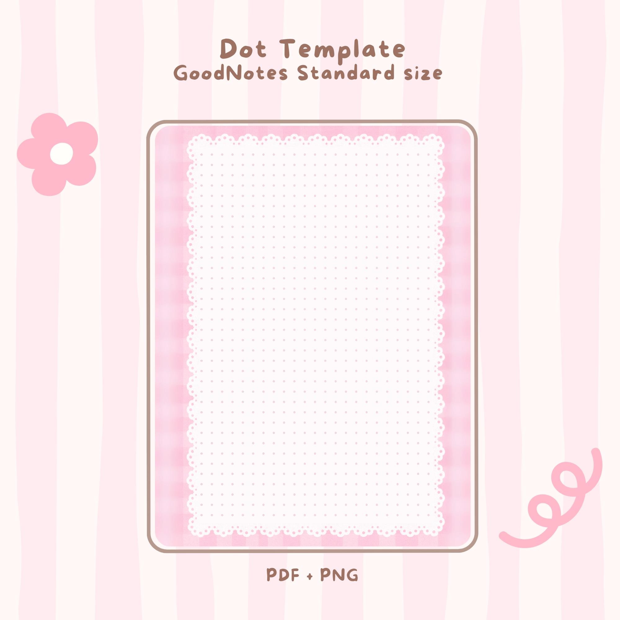 Kawaii Digital Notebook Pink Cute Goodnotes Notebook Bundle Digital ...
