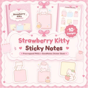 Digital Sticky Notes, Sticky Notes GoodNotes Kawaii Digital Planner Stickers, GoodNotes Digital Stickers GoodNotes Sticker Book PNG stickers