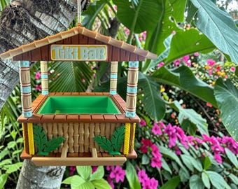 Tiki Bar Bird Feeder