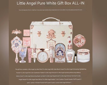 Magical Flower Knows Little Angel Swan Belle Make Up Box All In Gift Set Fairy Tale Princess Goddess Birthday Wedding Gift Women bag