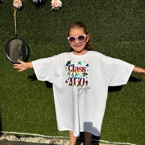 Class Of 2037 Tshirt, handprint tshirt, starting school t-short