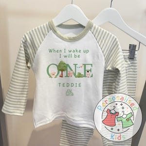 Personalized Farm Animal Birthday Pyjamas – Perfect for Little Farmers!, When I Wake Up I Will Be Pajamas, FA003