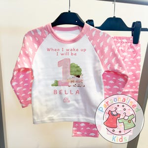 Personalized Farm Animal Birthday Pyjamas – Perfect for Little Farmers!, When I Wake Up I Will Be One Pjs, FA008