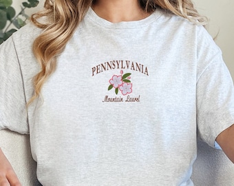 Embroidered Pennsylvania Mountain Shirt, Laurel Highlands Scenery Shirt, Pennsylvania Nature Shirt, Mountain Views Shirt