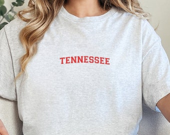 Embroidered Tennessee Shirt, Tennessee Vintage, Tennessee Football, Game Day Shirt, Tennessee Travel, Retro Style Shirt, Nashville Shirt