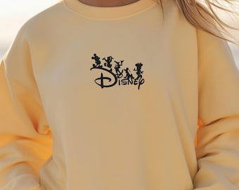 Embroidered Disneyland Vacation Sweatshirt, Disneyland Castle Sweater, Retro Disneyworld Crewneck, Disney Family Sweatshirt, Magic Kingdom
