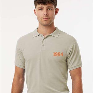 Embroidered Custom 1994 Polo Shirt, Any Year Polo Shirt, Custom Year Polo Shirt, Personalized Year Shirt, Custom 1994 Shirt