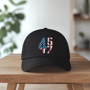Embroidered Trump 45 47 Hat, Trump Baseball Cap, Men Hat, Women Baseball Trump Hat, Maga Hat