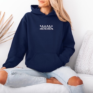 Custom Mama Name Embroidered Hoodie, Personalized Mama Name Hoodie, Custom Mom Name Embroidery, Mama Name Design Hoodie