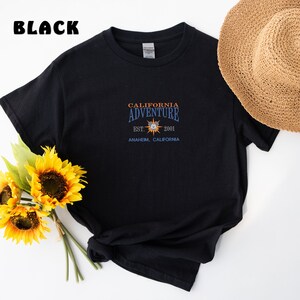 Embroidered Disneyland California Shirt, Vintage Disneyland Shirts, Family Vacation Tees, California Shirt, Universal Studio Trip Shirt image 2