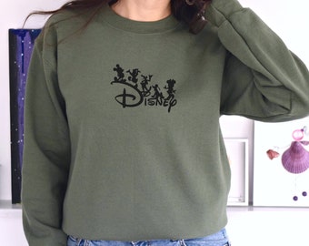 Embroidered Disneyland Vacation Sweatshirt, Disneyland Castle Sweater, Retro Disneyworld Crewneck, Disney Family Sweatshirt, Magic Kingdom