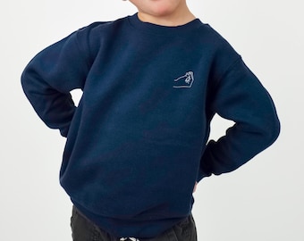 Italian Gesture Embroidered Toddler Shirt, Funny Italian Baby Onesie, Italy Kids Sweatshirt, Italian American Toddler Shirt