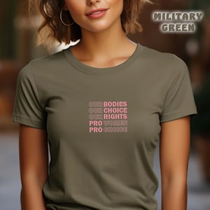 Embroidered Our Bodies Our Choices, Vote Shirt, Banned Books Shirt, Reproductive Rights Tee, Political Activism Shirt, Pro Roe V Wade