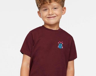 Lovely Disney Stitch Embroidered Toddler Shirt, Cute Stitch Tee, Lilo and Stitch Onesie, Fun Stitch Shirt for Kids, Disneyland Toddler Wear