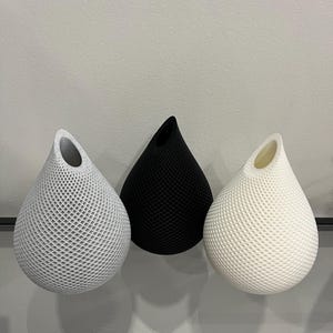 Modern 3D Printed Vase – Minimalist Home Decor, Unique Geometric Design, Decorative Vase for Dried Flowers
