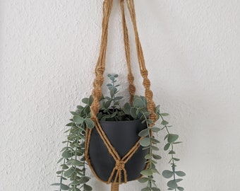 Hanging flower basket made of macrame, jute, boho, Vikings