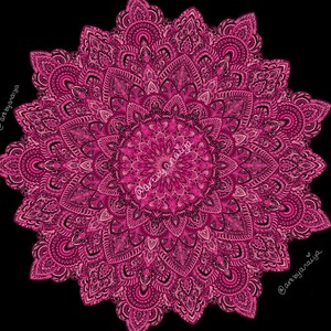 Mooie roze mandala
