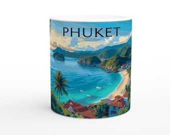 Tasse de Phuket • Tasse à café • Tasse de Phuket • Thaïlande • Tasse à café de Thaïlande • Cadeau de Thaïlande • Cadeau pour les amis