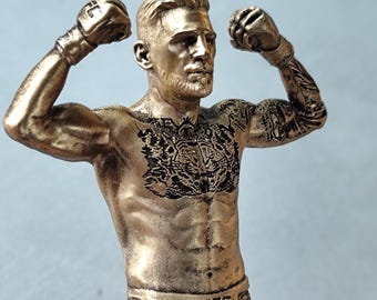 Sculpture 3D UFC Collection Peinte Main Sport Combat Ilia Topuria