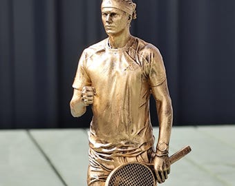 Alex Zverev Sculpture  joueur de tennis Allemand