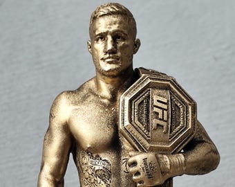 Sculpture 3D UFC Justin Gaethje champion USA white house