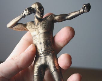 Statue UFC Collection 3D Peinte Main Idée Cadeau Fan Sport Combat