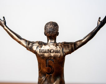 Sculpture Jude Bellingham joueur du Real Madrid La Liga footballeur international anglais