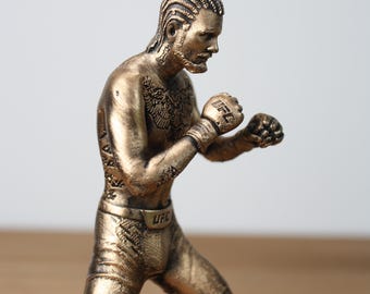 Sculpture 3D Sean O&#39;Malley Suga Sean combatant MMA et champion de l&#39;UFC Version Or