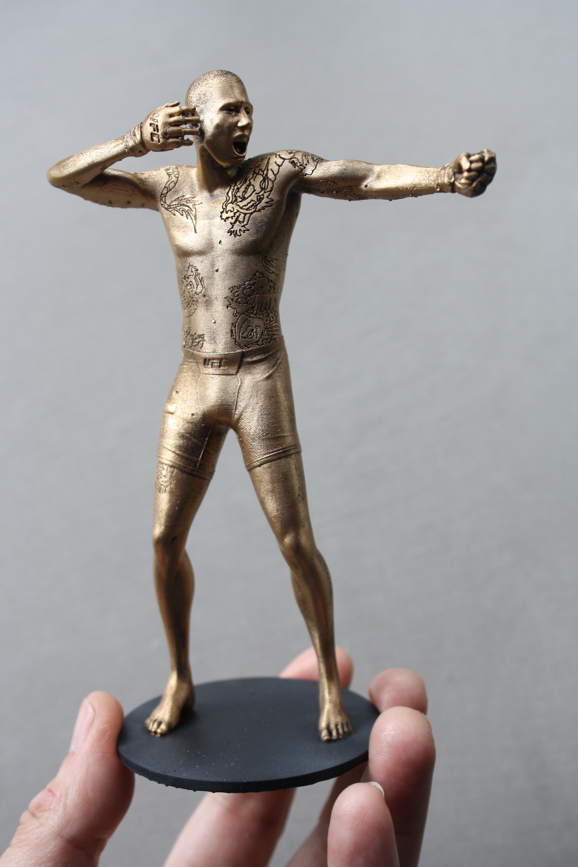 彫刻 3D アレックス ペレイラ ポアタン戦闘員 MMA と