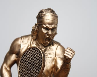 Sculpture Rafael Nadal la légende du tennis