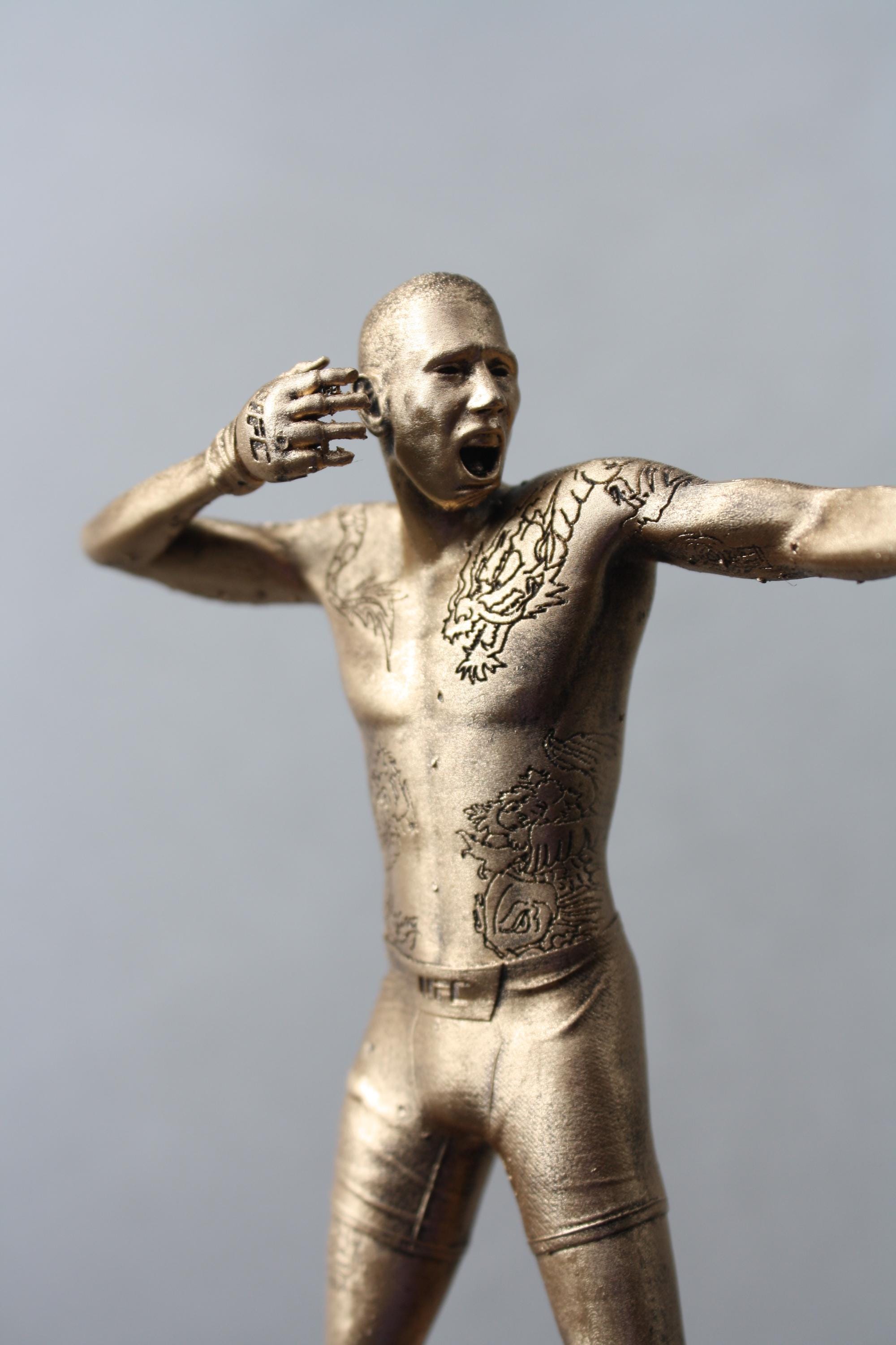 彫刻 3D アレックス ペレイラ ポアタン戦闘員 MMA と