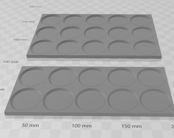 32 mm runda baser och urverkningsbricka