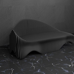 Parametric Sofa Design Wooden Modern Office Furniture 3D Craft - CNC ...