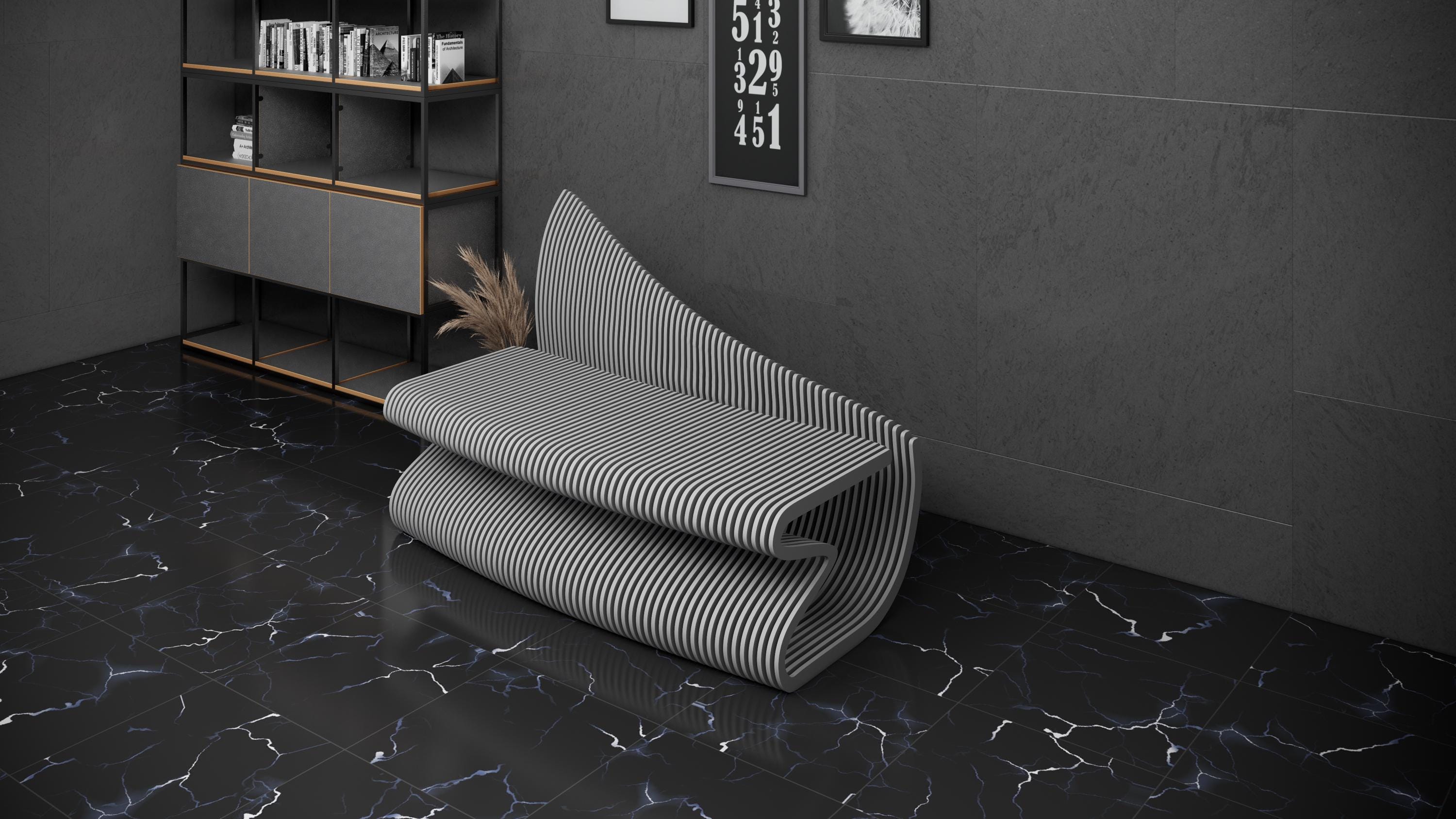 Parametric Sofa Design Wooden Modern Office Furniture 3D Craft - CNC ...